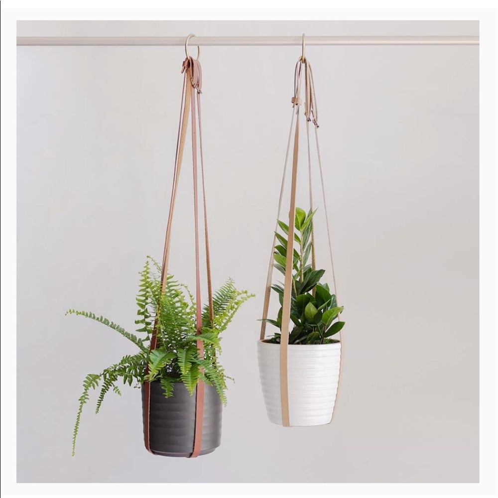 Vegan Leather Plant Hangers